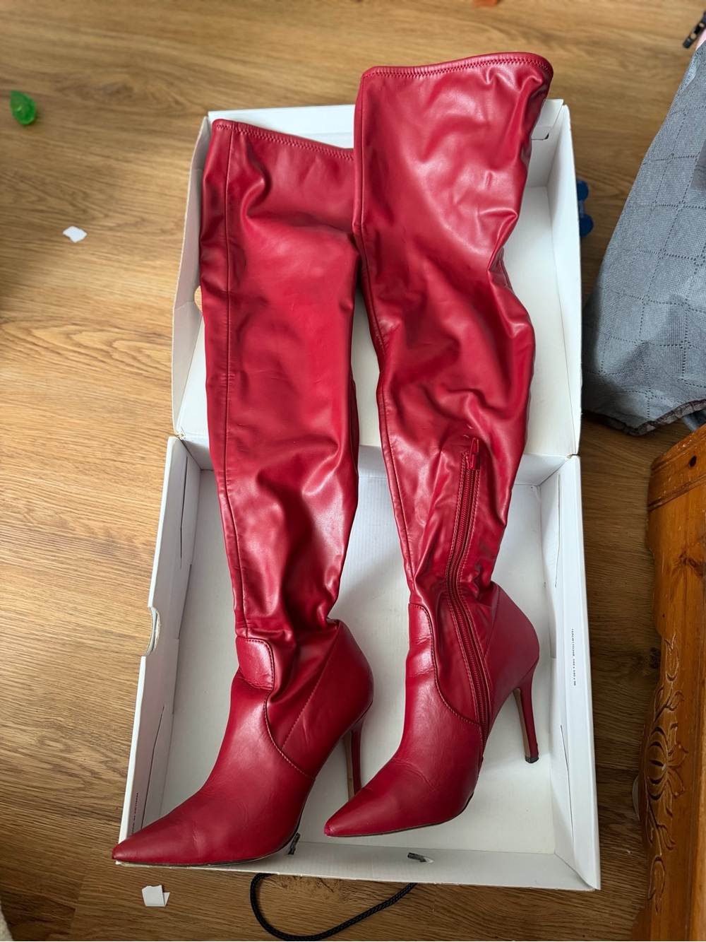 ALDO Sailors Red Thigh High Boots